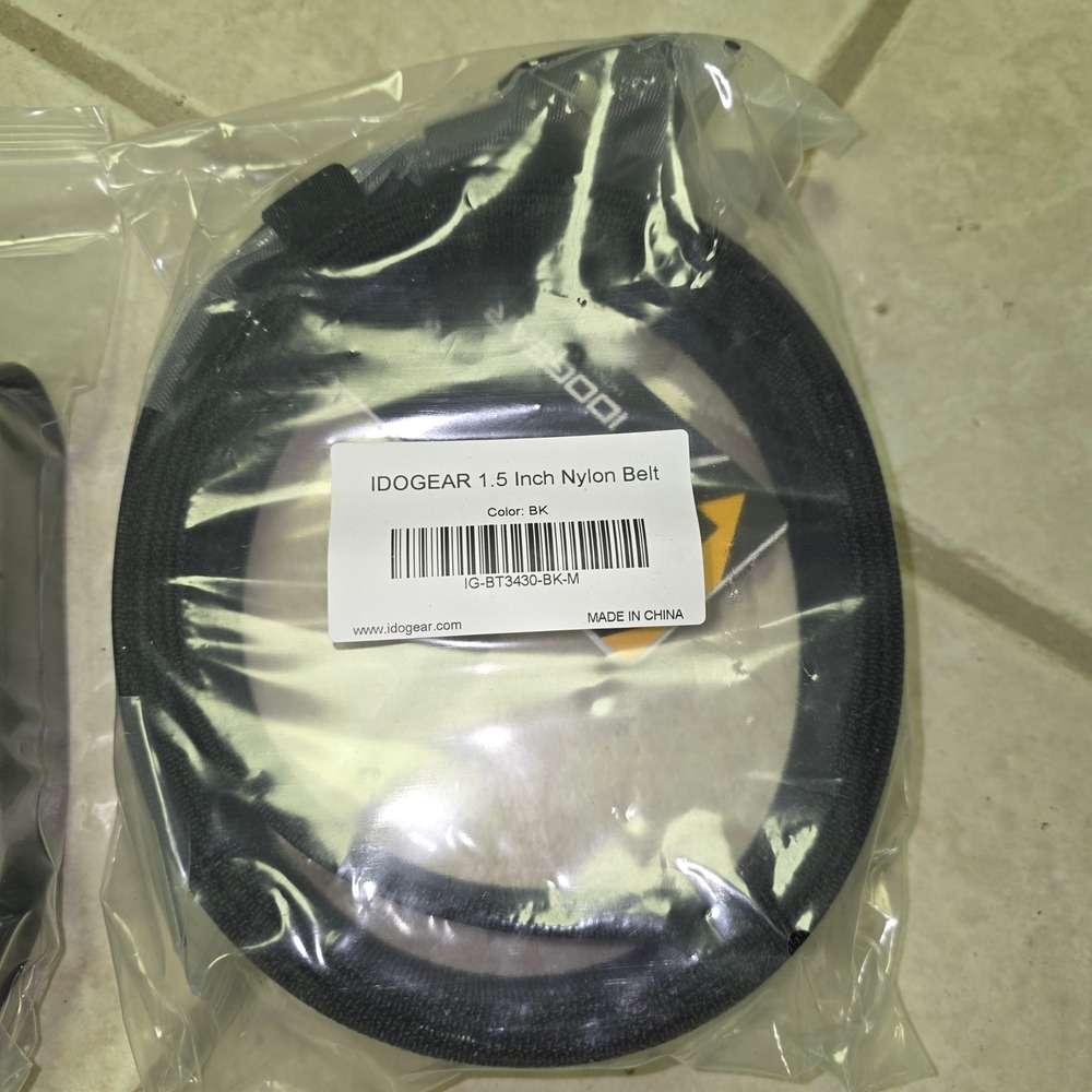 IDOGEAR Tactical 1.5" Rigid Nylon Belt Black Gun Riggers Belt M 32 36‎ 38 40 42